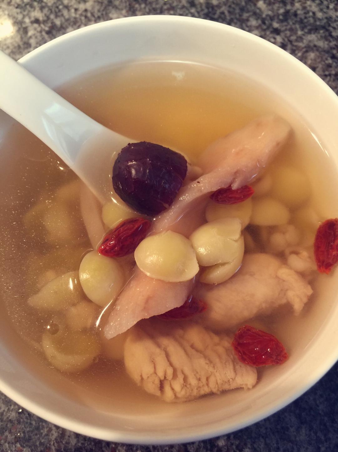 白果鸡汤的做法