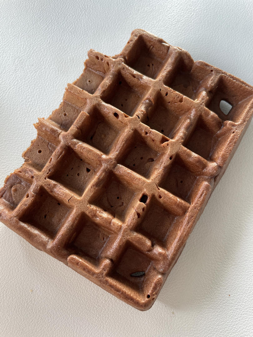 可可糯米华夫饼