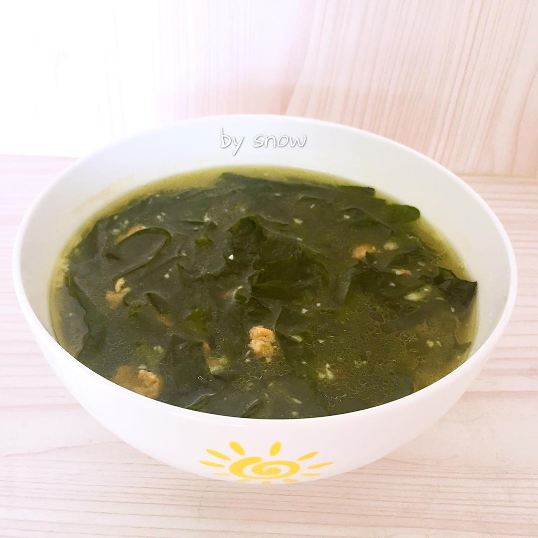 韩式肉沫海带汤