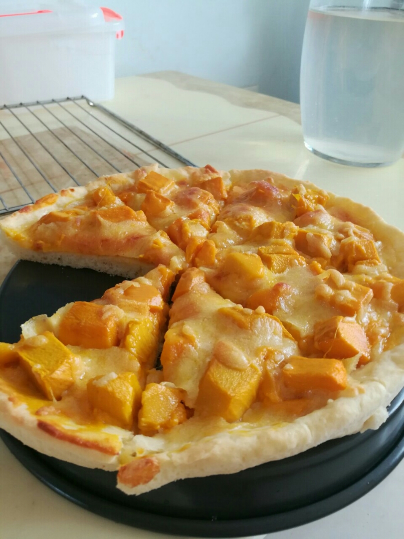 超好吃的芒果披萨