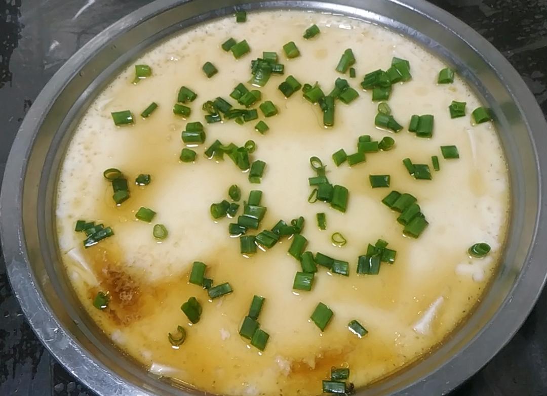 虾仁豆腐蒸水蛋