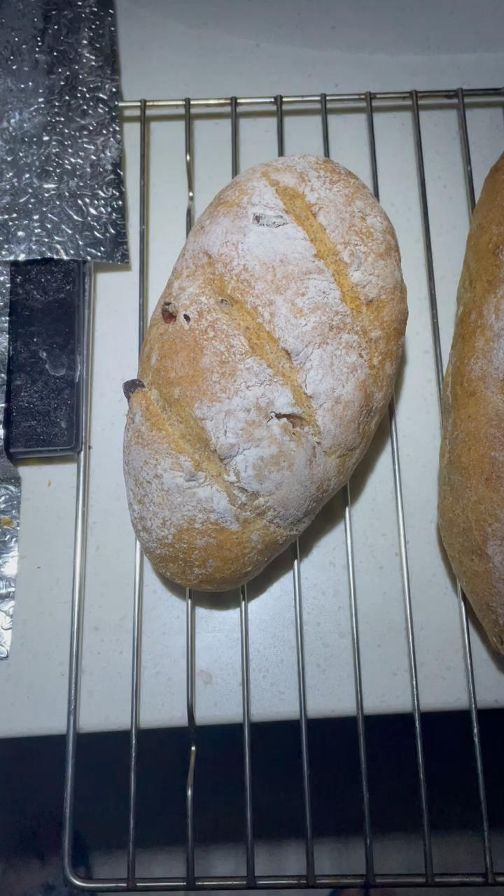 40%全麦粉的蓝莓全麦面包，简单又好吃