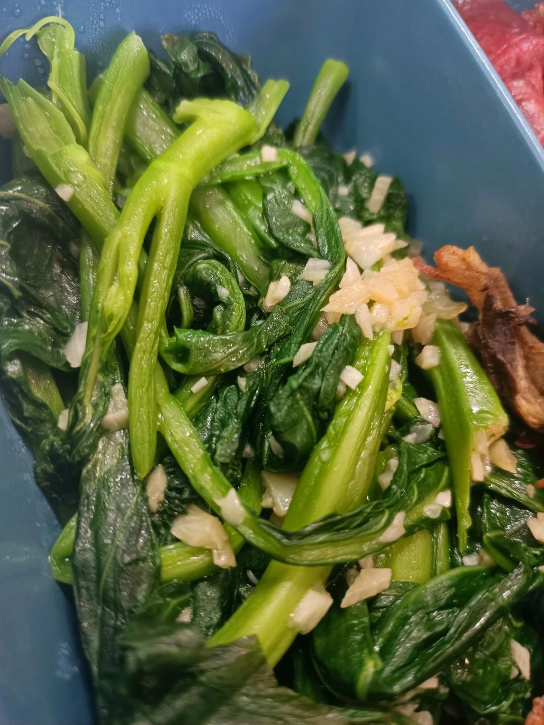 蚝油芥蓝，改刀后的比不改刀好吃百倍