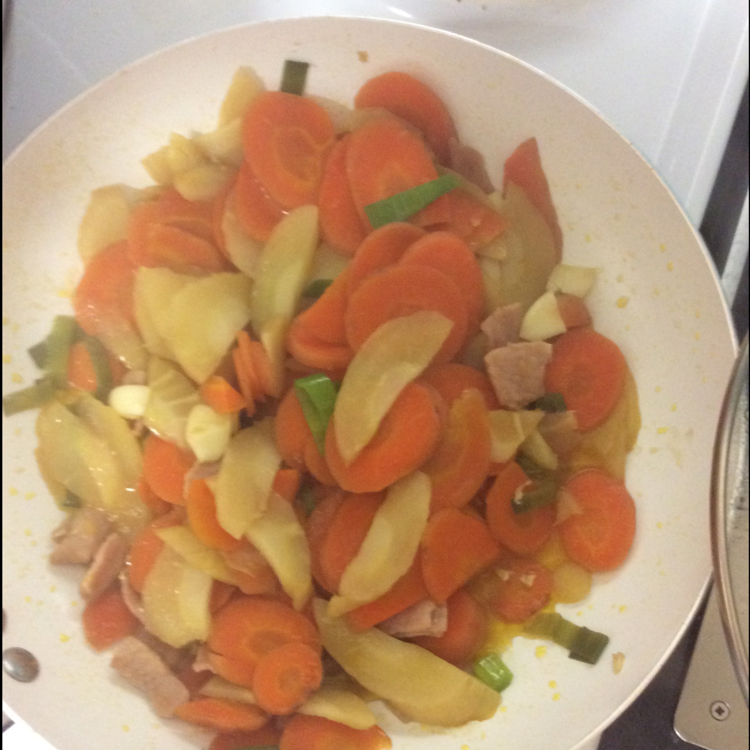 胡萝卜炒肉丝