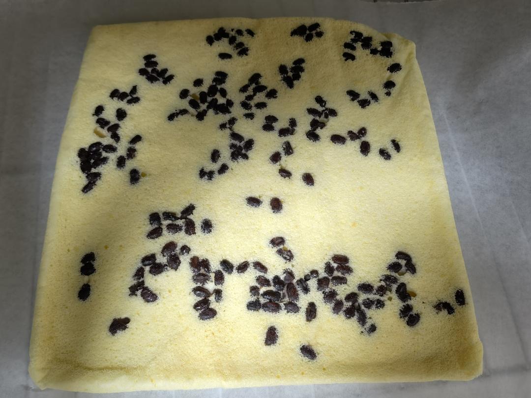 蜜红豆蛋糕卷