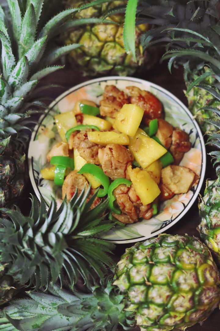 我爱雀斑的moe做的菠萝鸡