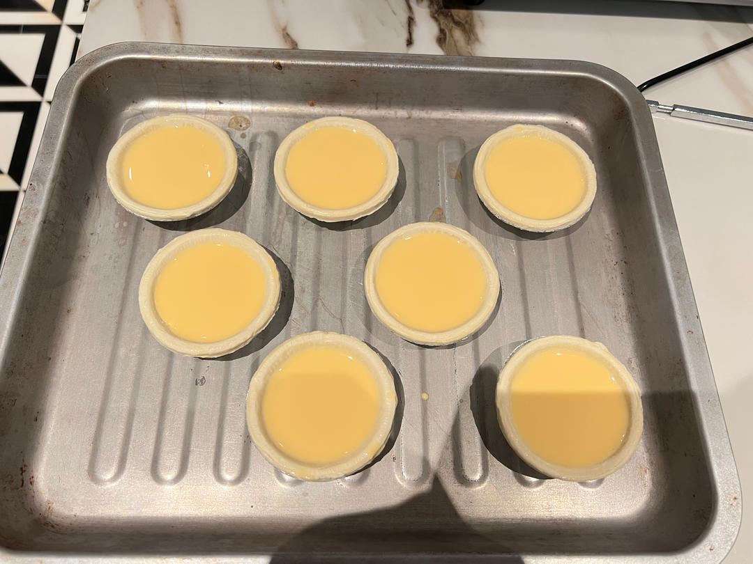 空气炸锅版全蛋葡式蛋挞『秒杀KFC』悠伴空气炸锅