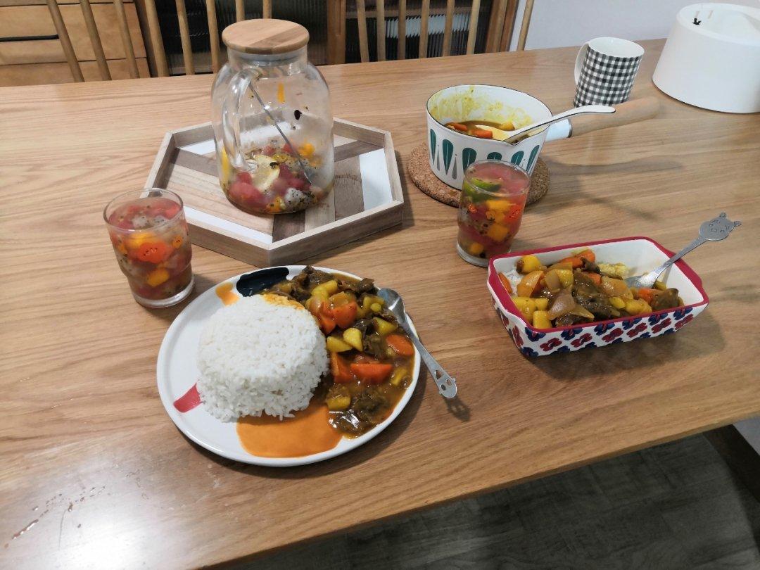 土豆鸡肉咖喱（加入红薯）