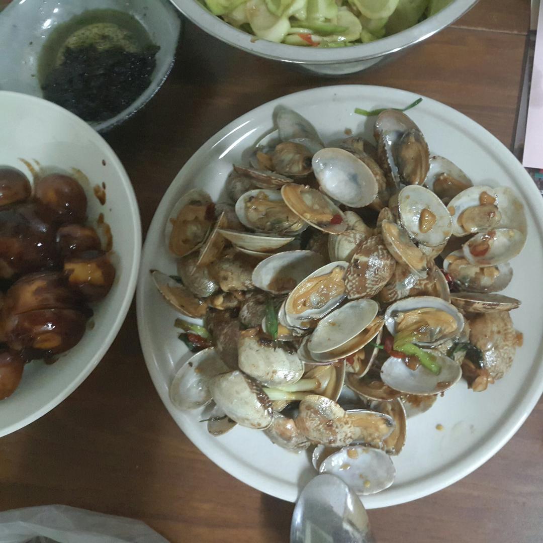 姜葱炒花甲
