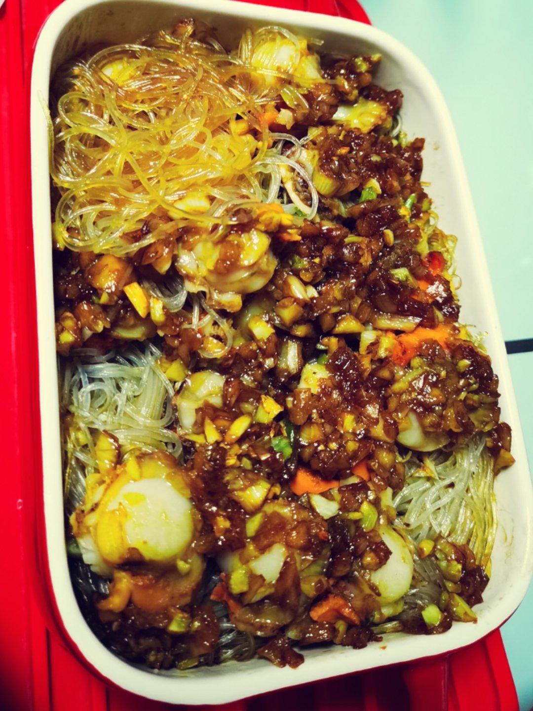 零失败的蒜蓉粉丝蒸扇贝