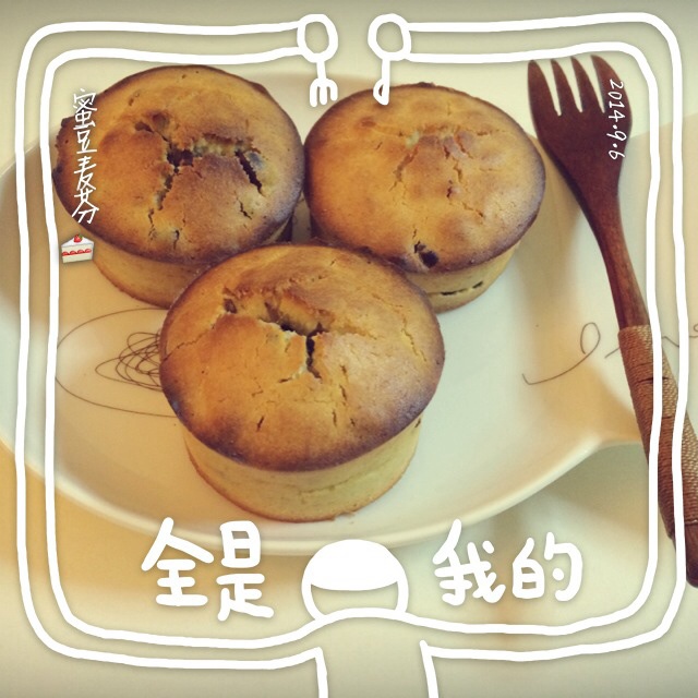 蜜豆麦芬蛋糕