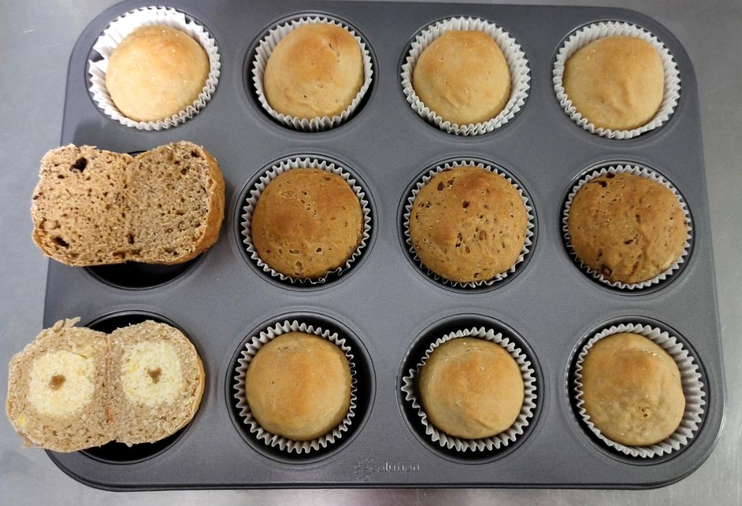 全麦黑芝麻椰蓉面包 100%全麦 无油