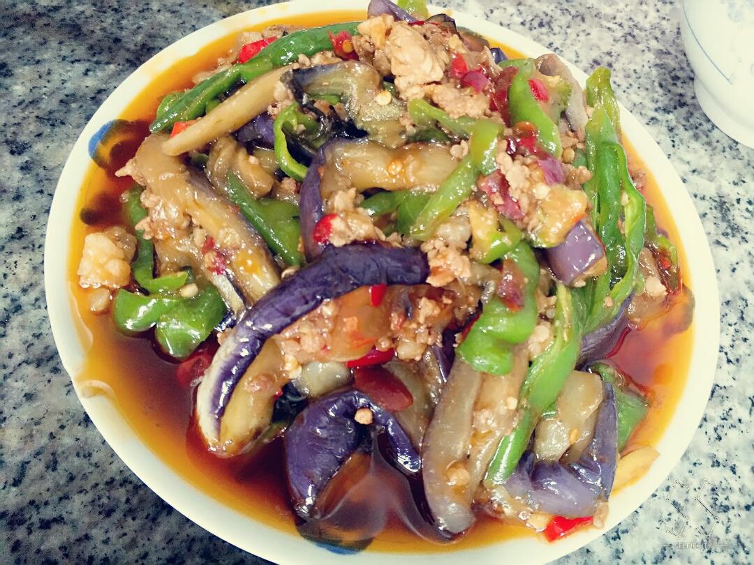 红烧肉沫茄子