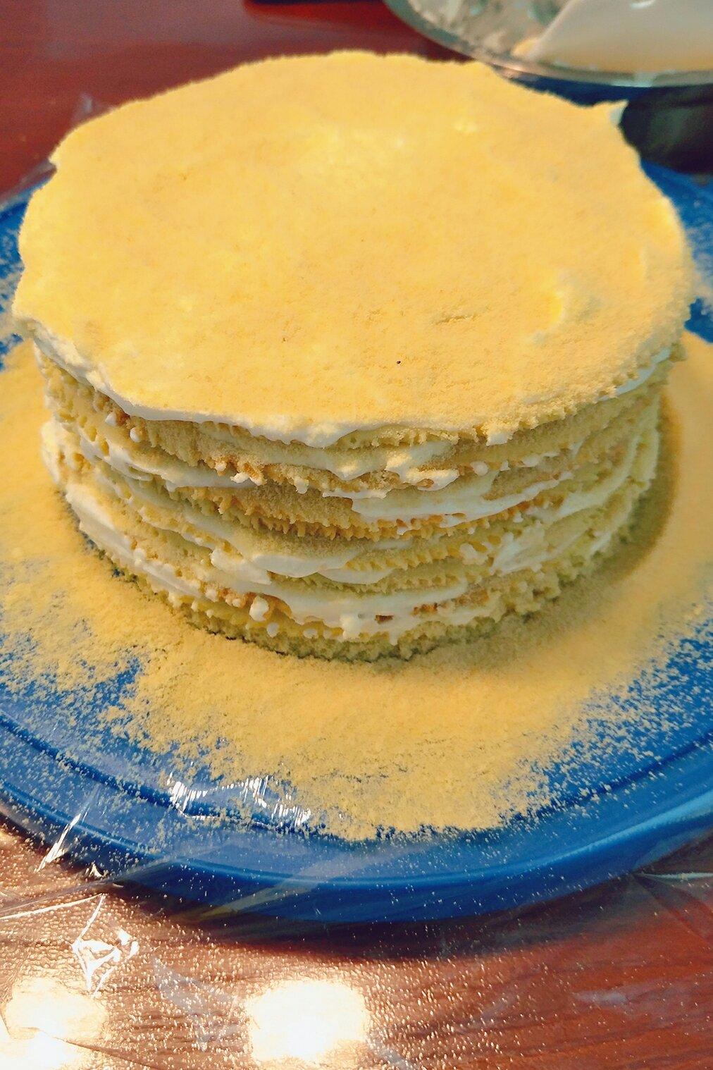 草方木子做的俄罗斯蜂蜜蛋糕 千层蛋糕【又名提拉米苏】