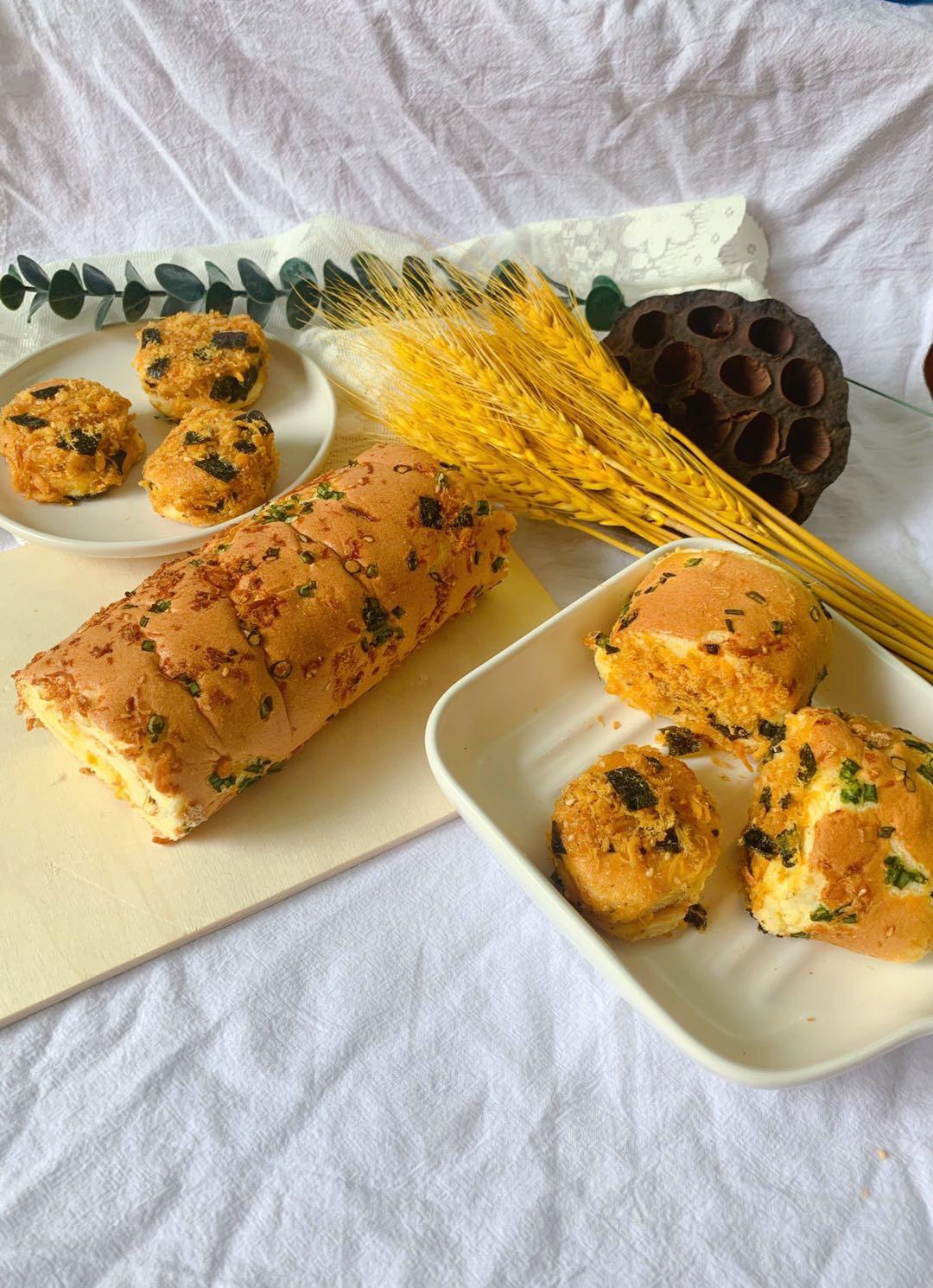 香葱肉松卷 蛋糕卷-无敌美味