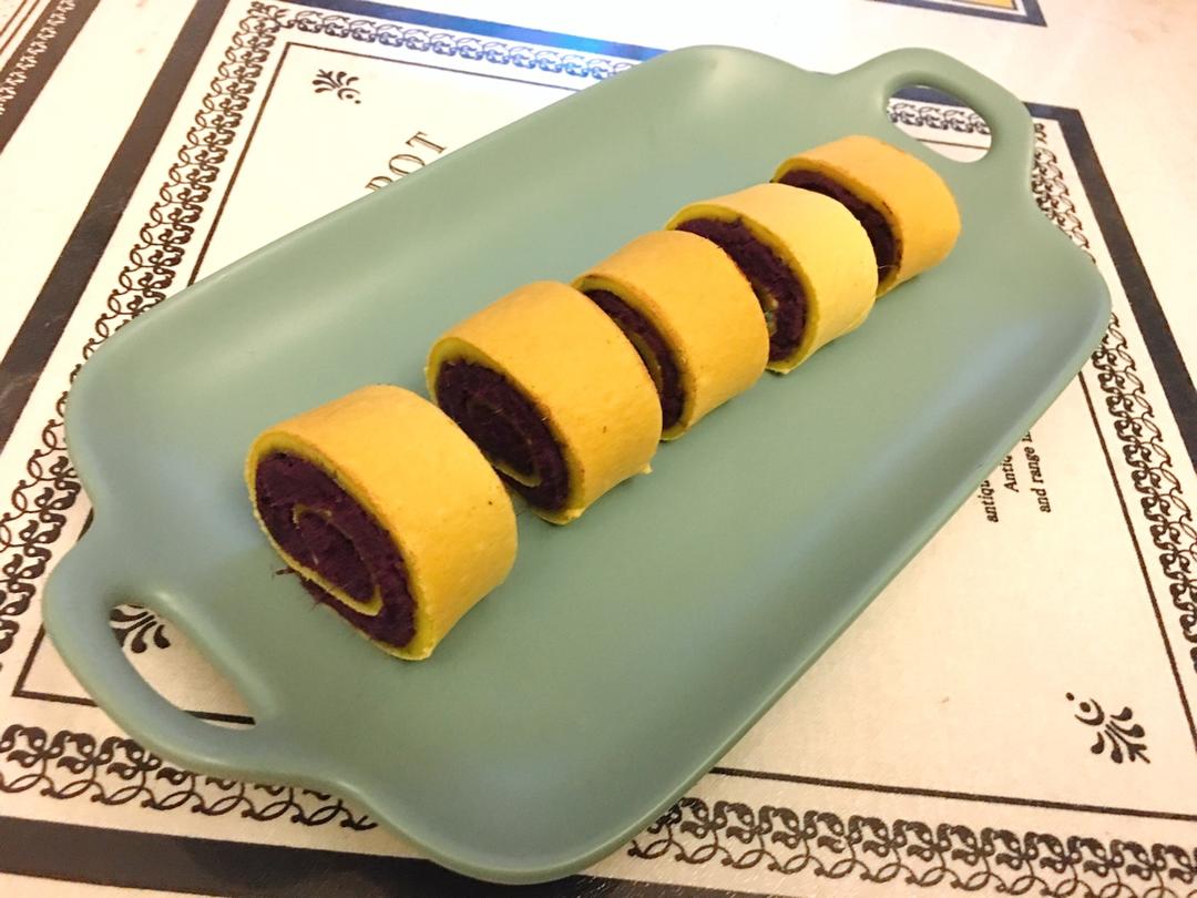 紫薯鸡蛋卷