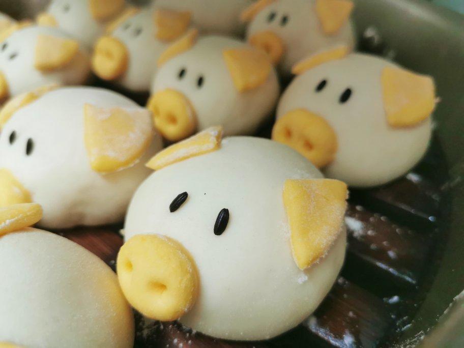 卡通造型馒头-小猪馒头