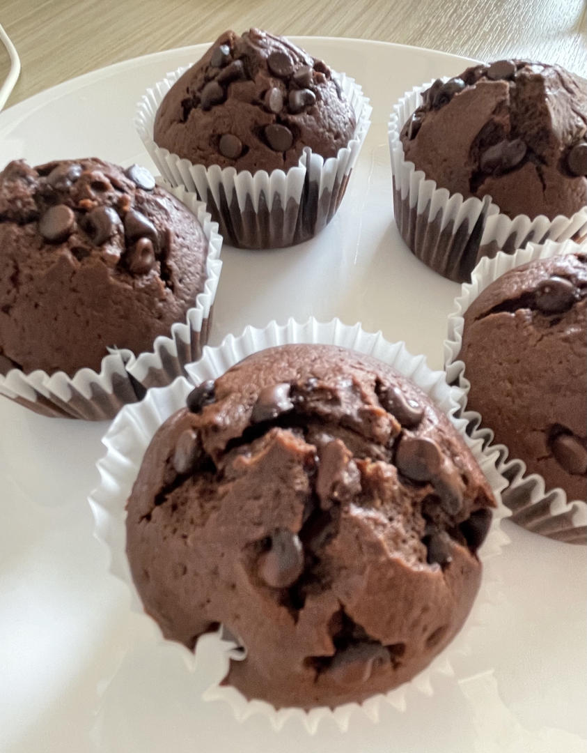 巨简单❗️超快速❗️巧克力玛芬蛋糕❗️好吃哭了