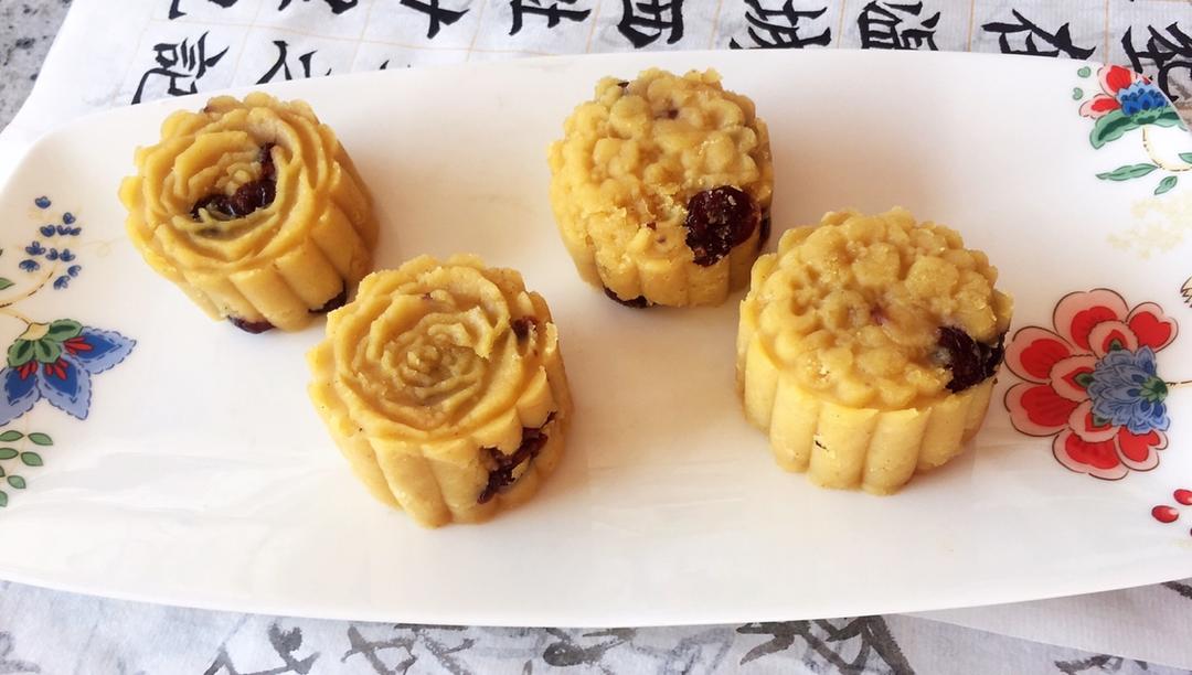 蔓越莓绿豆糕