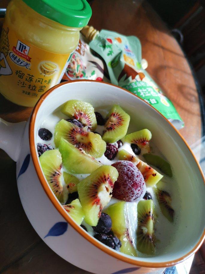 榴莲优格水果捞