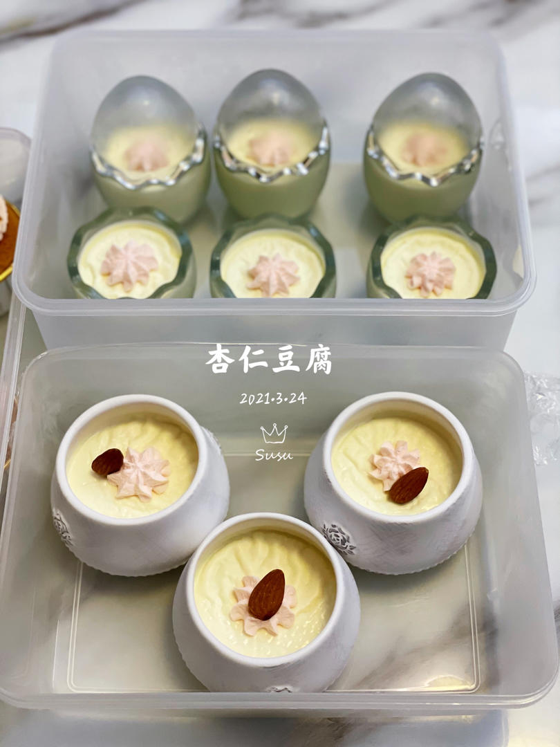 桂花杏仁豆腐（最爱的味道之一）