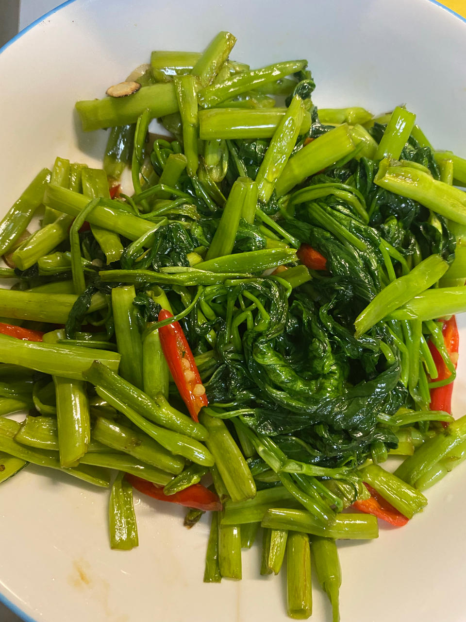 炒空心菜不发黑