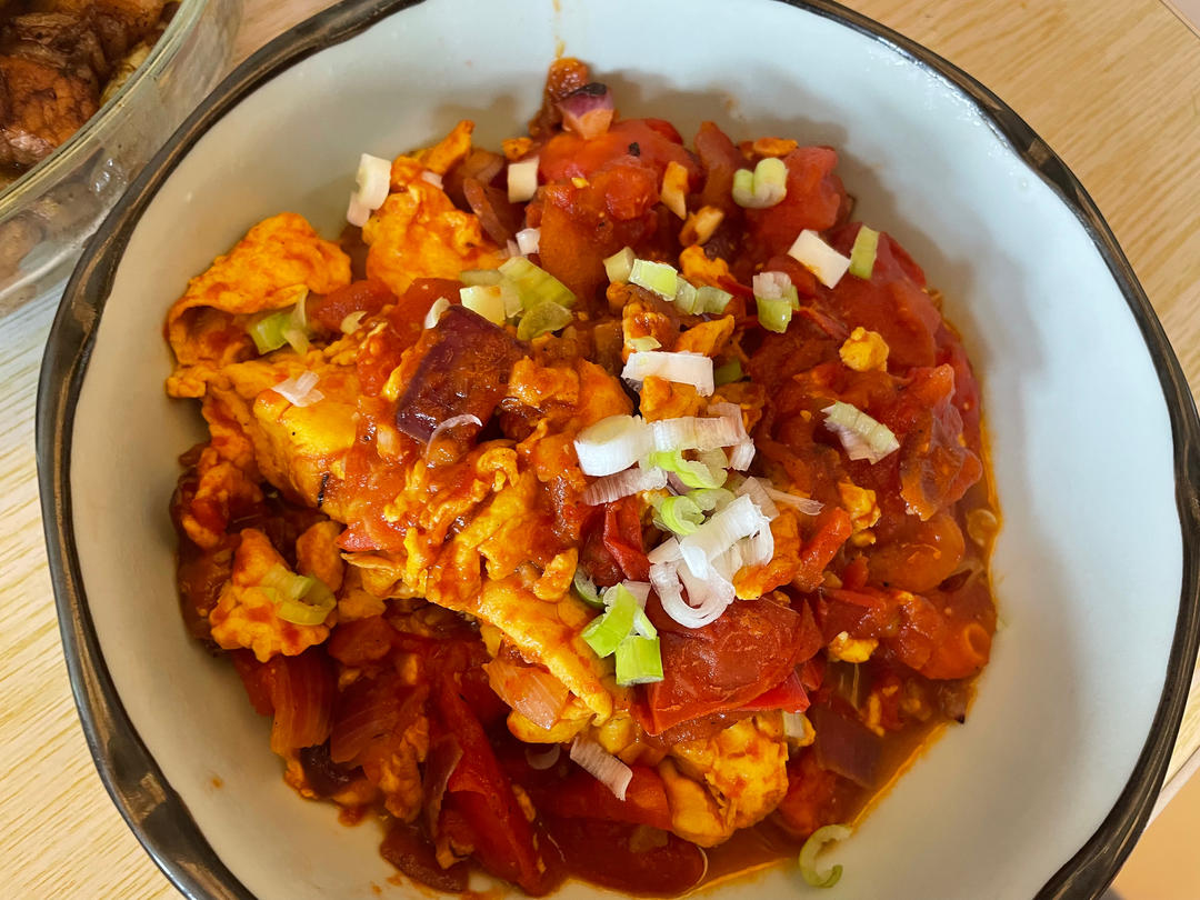 有意酱味道的西红柿炒鸡蛋—健康浓郁版的做法