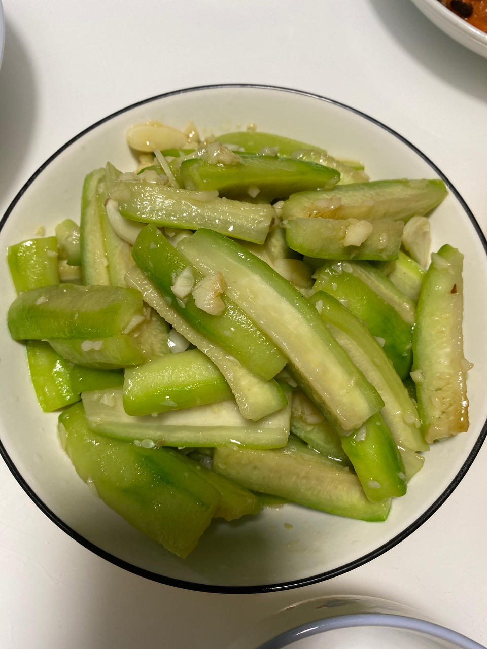 清炒丝瓜（不变黑的方法）