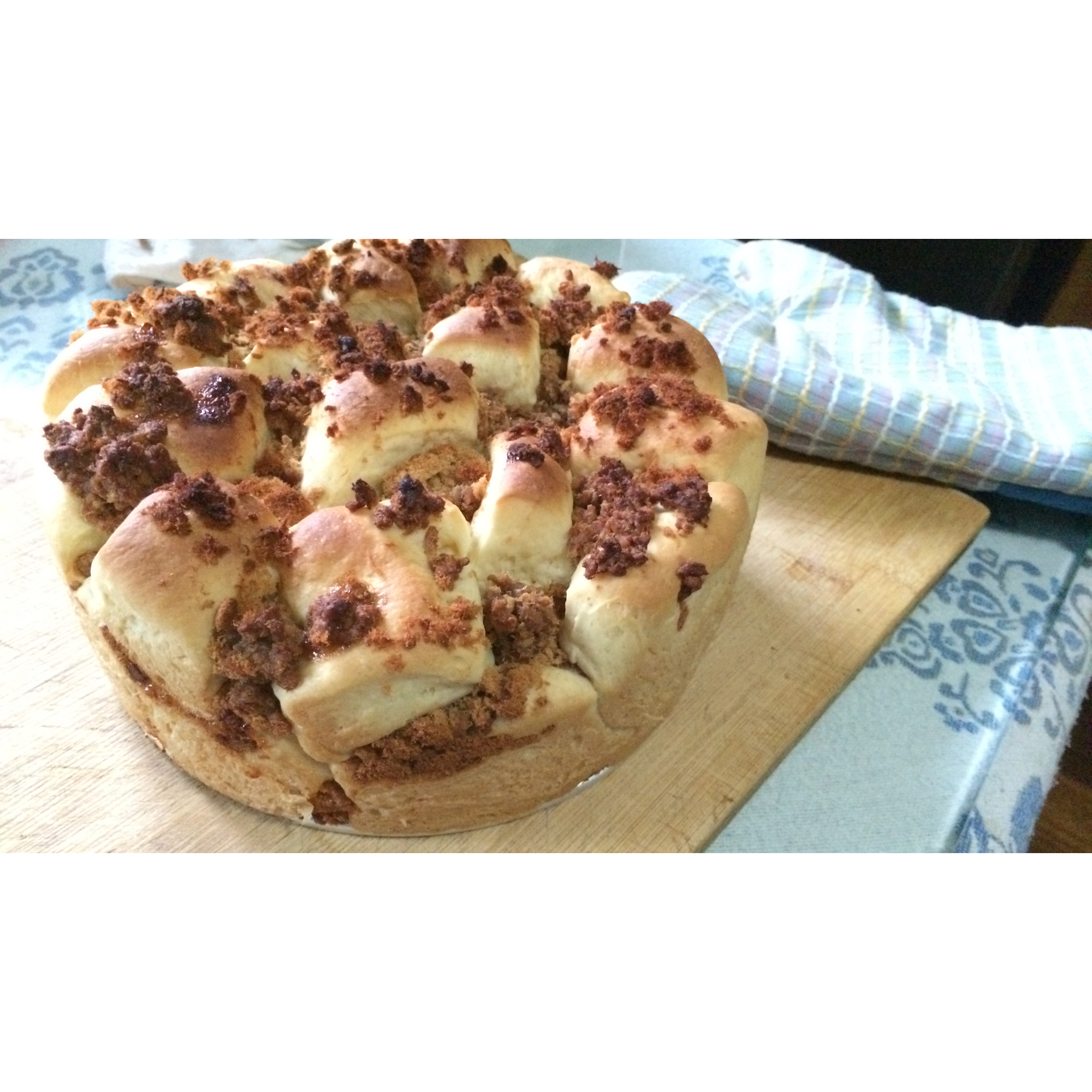 肉松手撕面包—超软会爆浆的面包哟