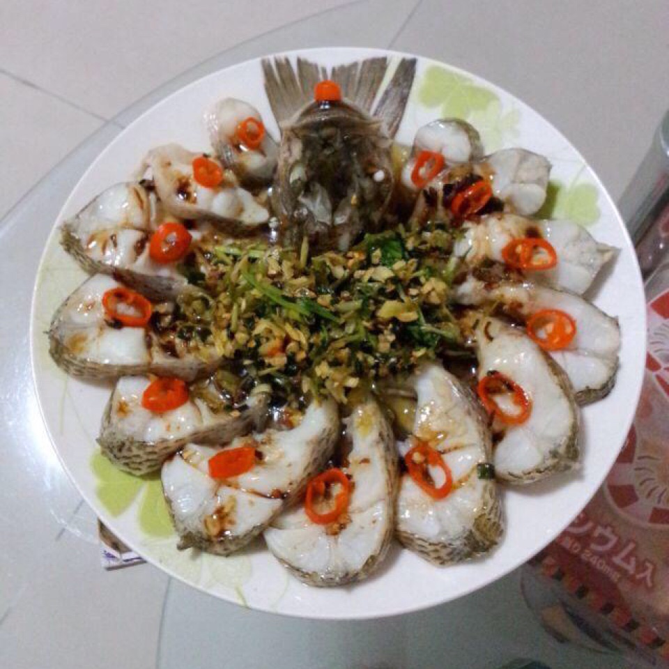 孔雀开屏清蒸鱼