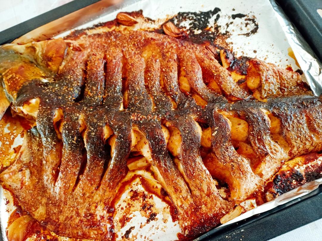 烧烤摊上的烤鱼 烤箱版烤鱼 干烤鱼