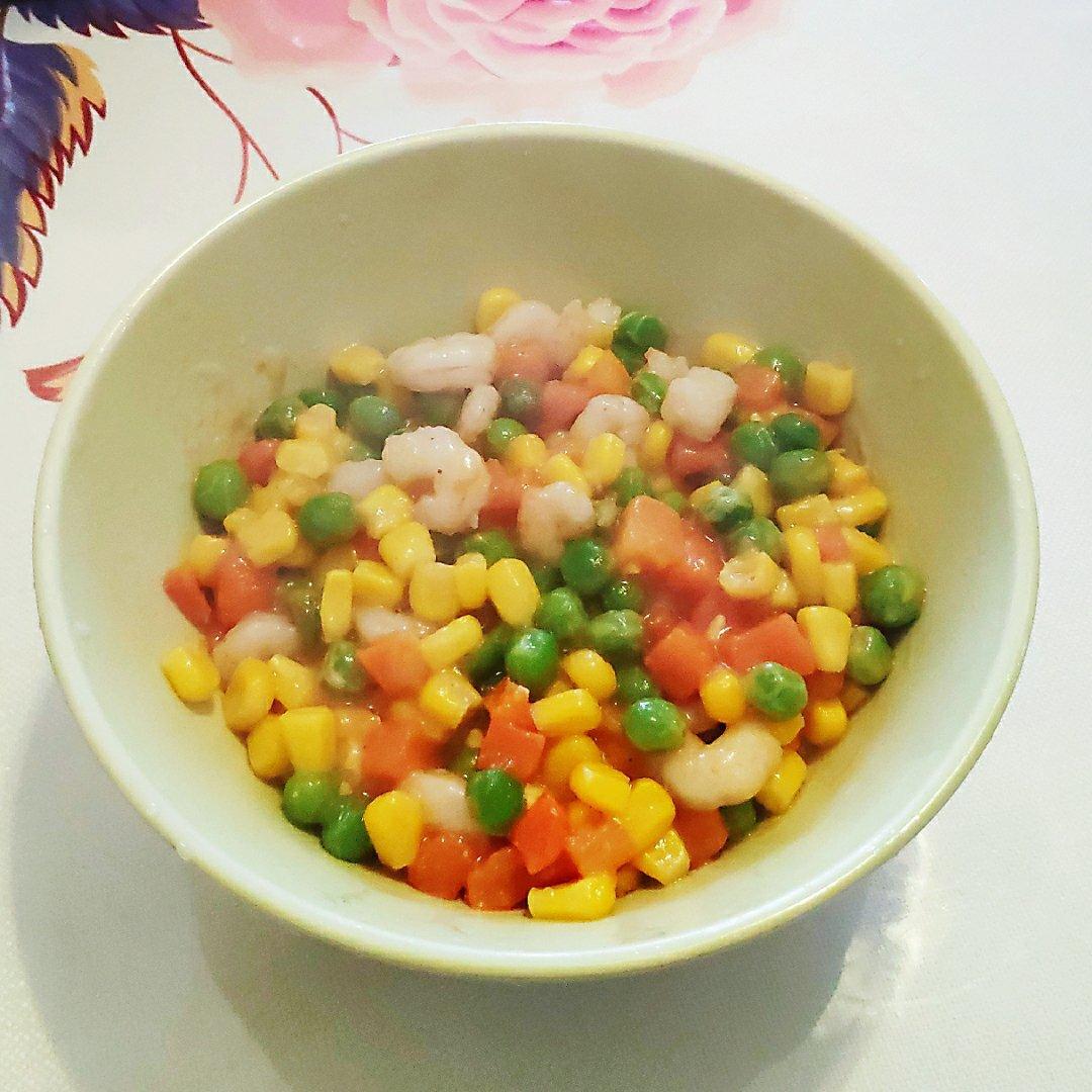 青豆玉米虾仁