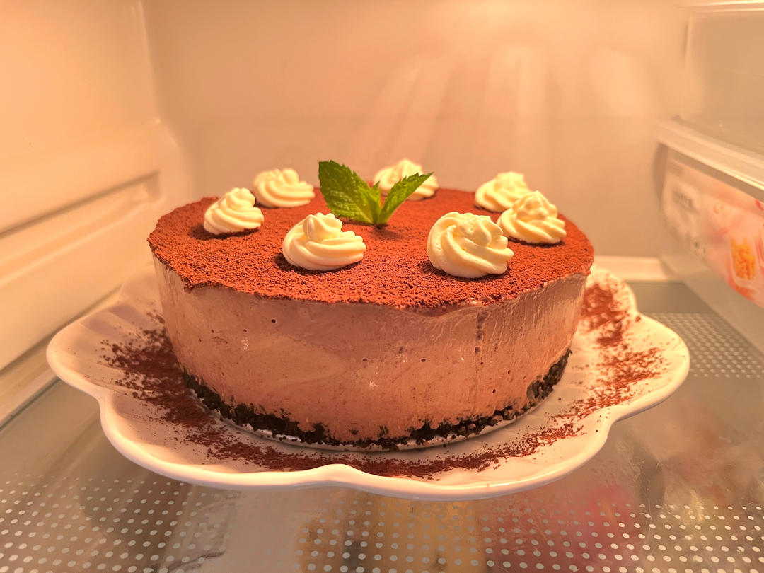 高颜值下午茶｜免烤巧克力🍫芝士蛋糕🍰