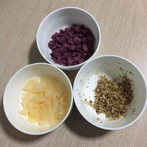 紫薯核桃银耳粥的做法 步骤1