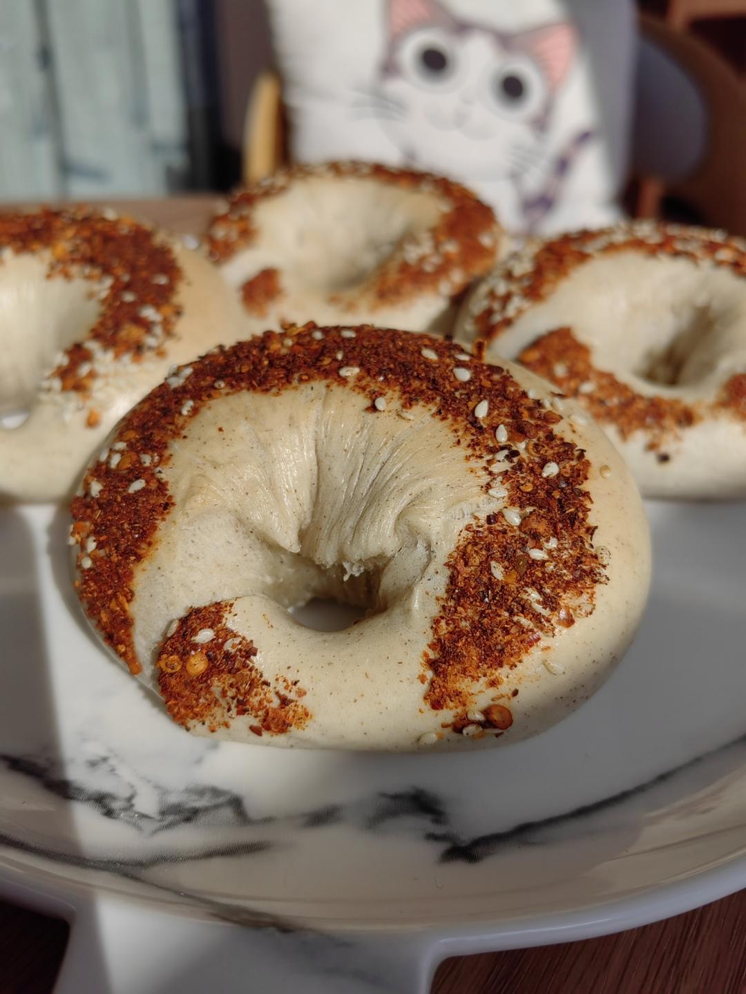 🥯全麦麻辣香肠贝果｜快手易做｜无需手套膜｜无需长时间发酵