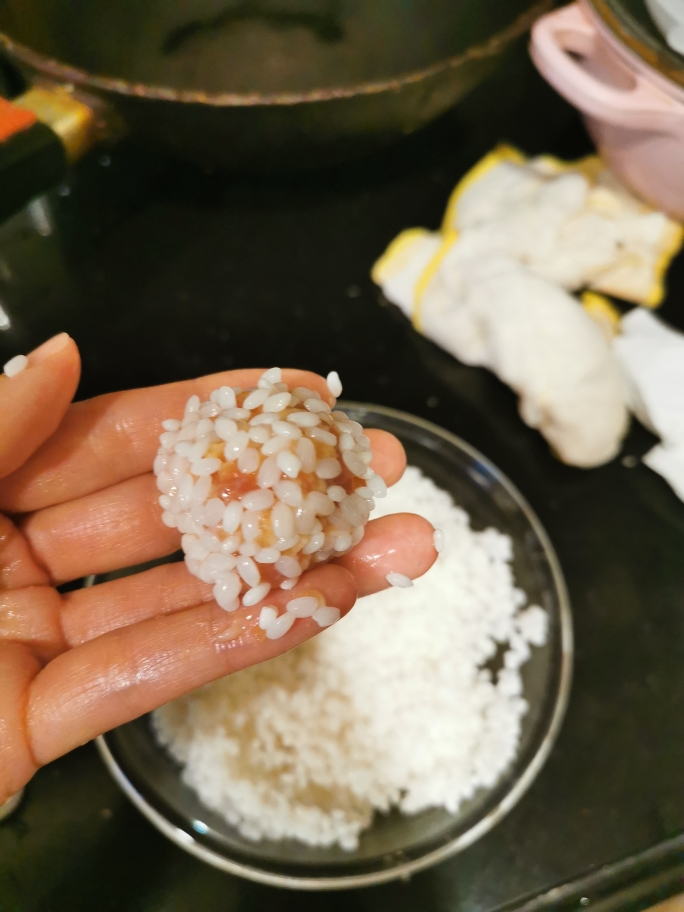 妈妈姥姥祖传的过年菜—珍珠丸子的做法 步骤5