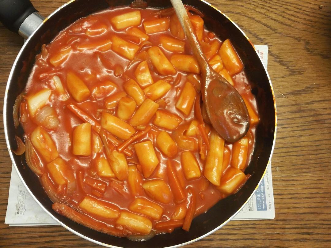 韩式辣炒年糕（or网红芝士套路之芝心年糕）