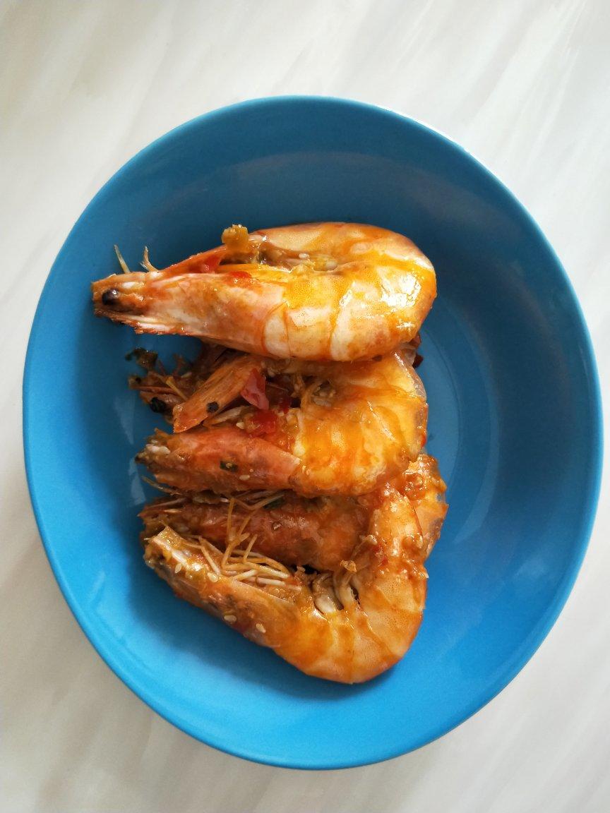 ㊙️年味‼️蒜蓉双椒虾‼️香辣吮指