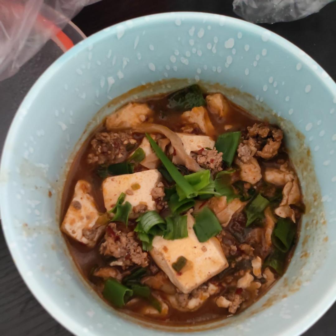 肉末内酯豆腐