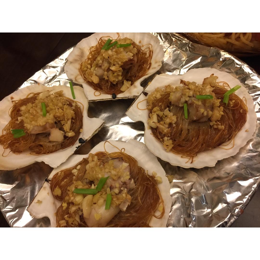 超赞蒜蓉烤扇贝
