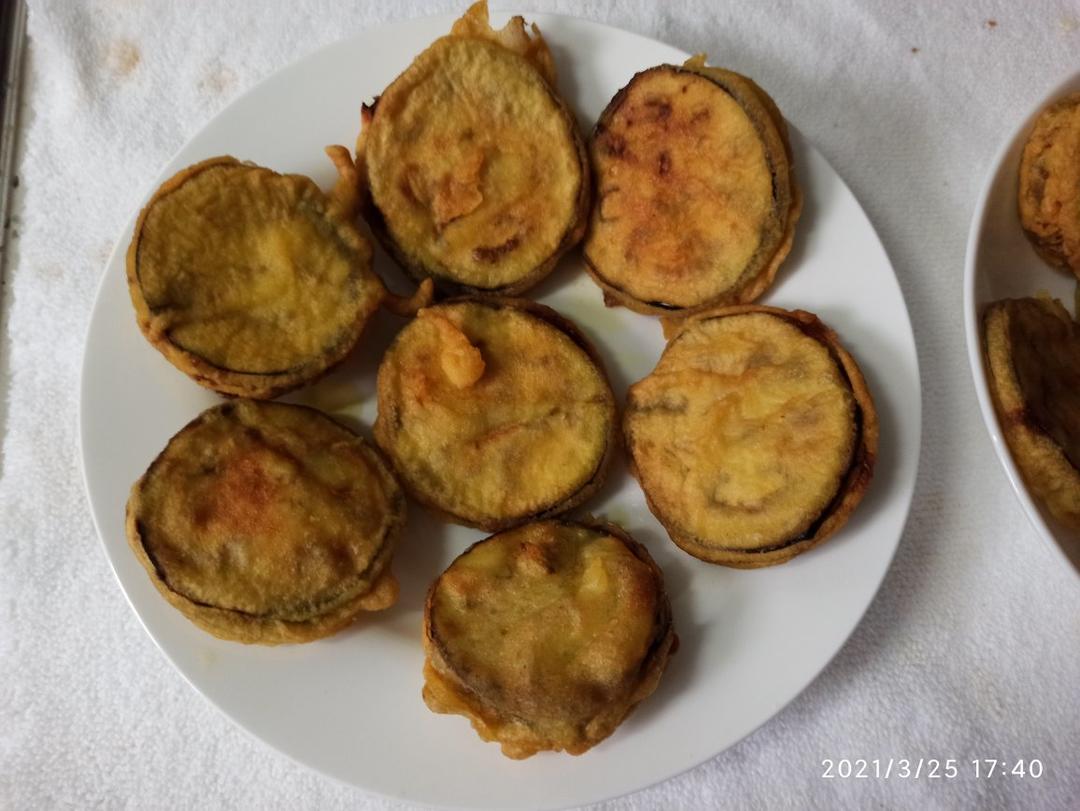 酥炸茄盒￨外酥里嫩