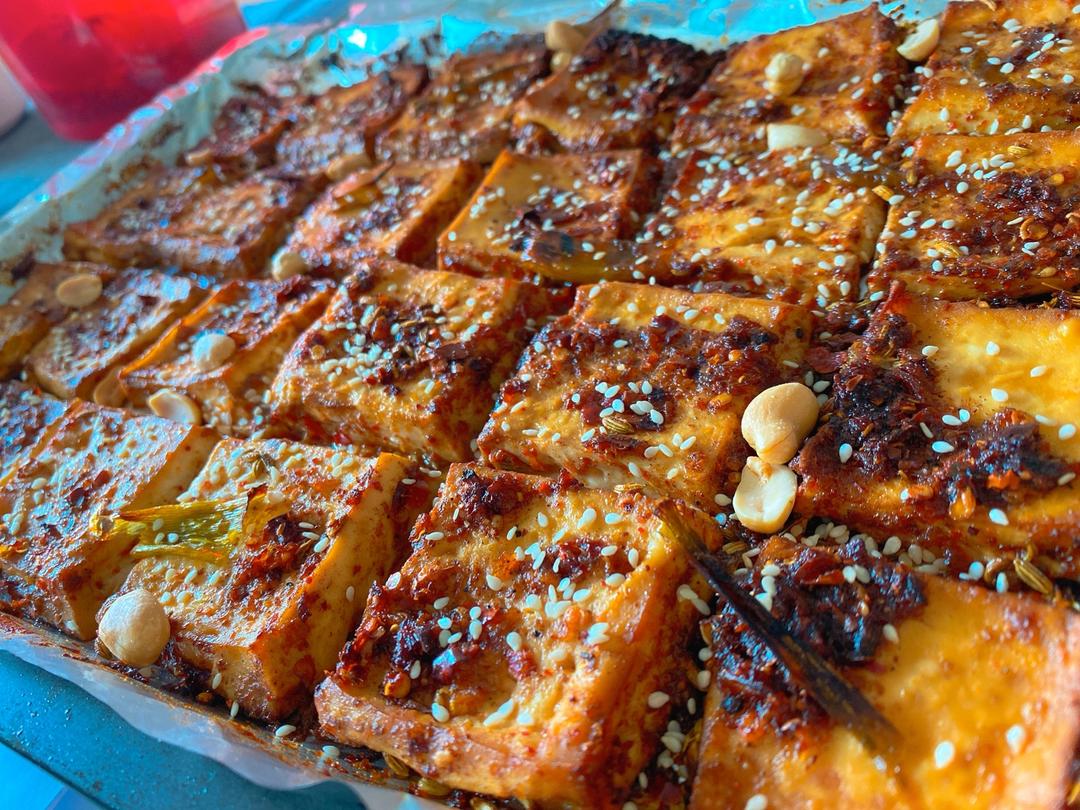 秒杀烧烤摊的烤豆腐（烤箱版）