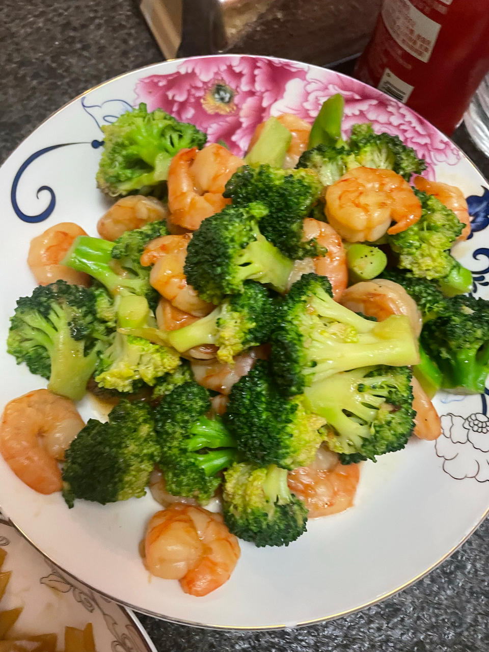 低脂低卡减脂餐～黑椒虾仁西兰花