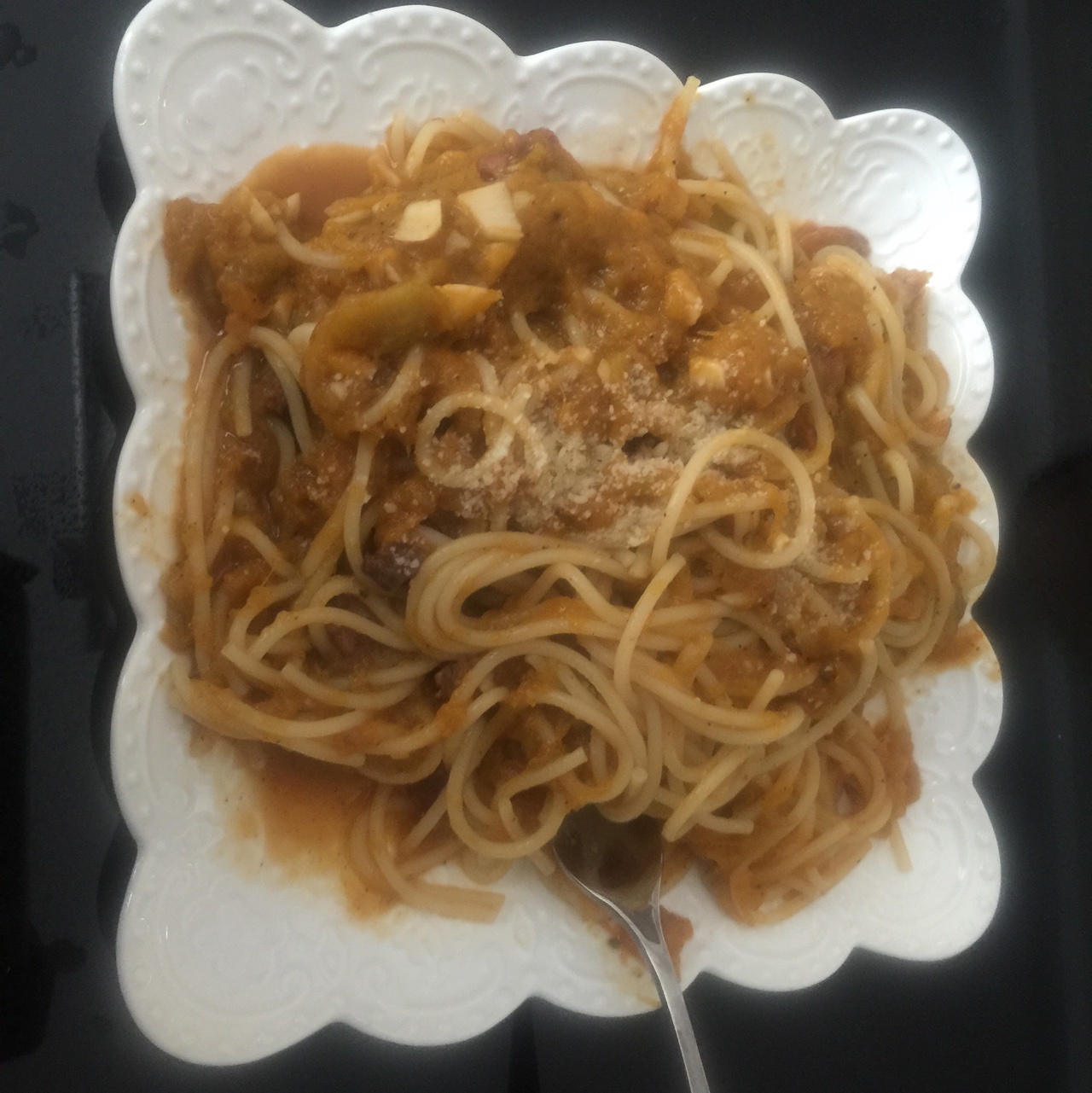 南瓜香肠意面