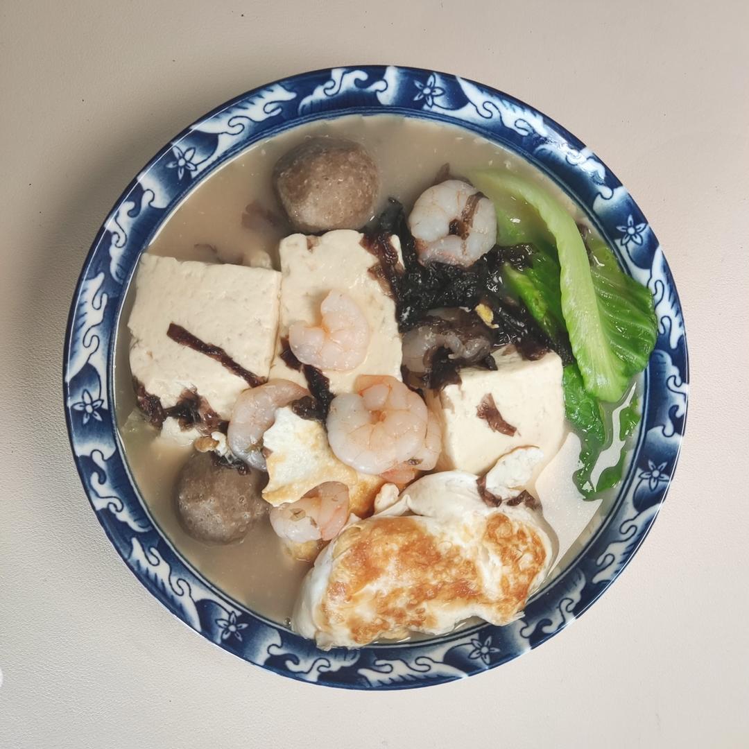 孩子增高汤 | 虾仁豆腐裙带菜汤