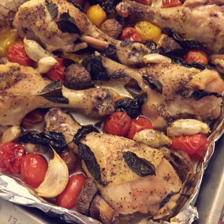 番茄大蒜香草烤鸡腿（庄祖宜）