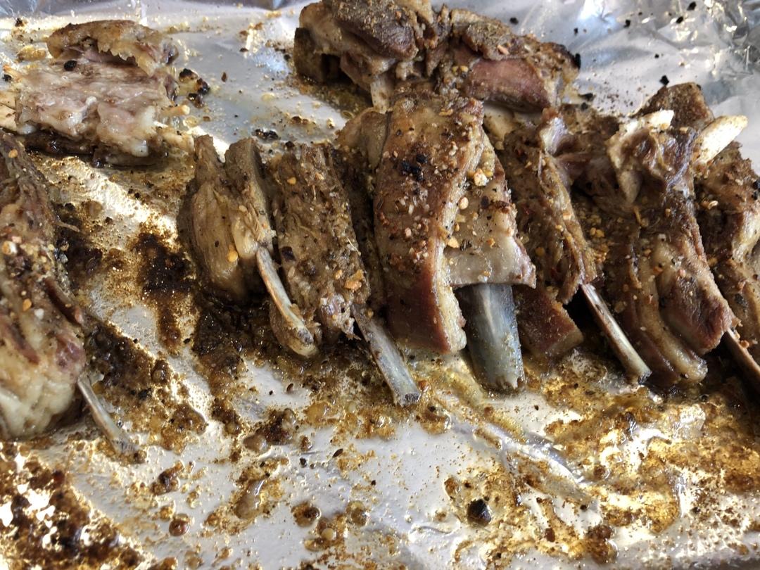 地道蒙餐：烤羊排(家用烤箱版)