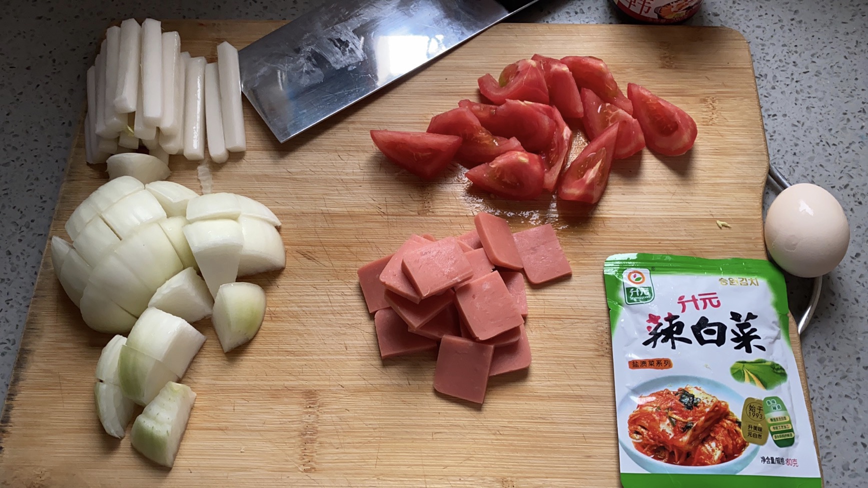韩国年糕火锅超简单家庭版的做法 步骤1