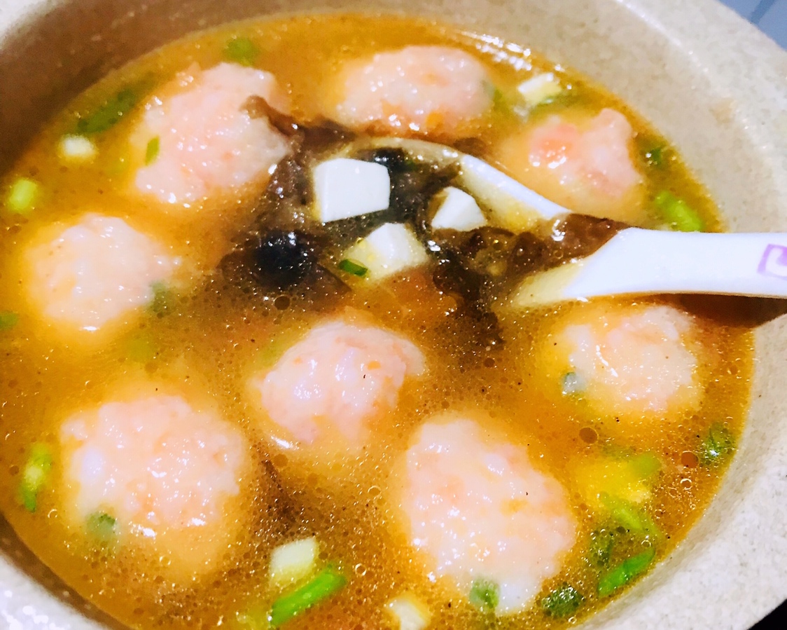 虾丸豆腐紫菜汤的做法