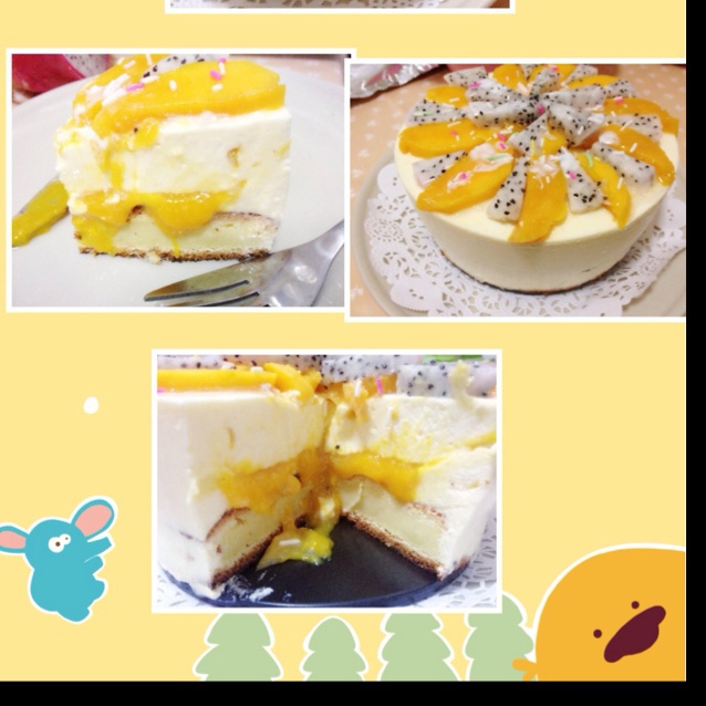 芒果流心芝士蛋糕